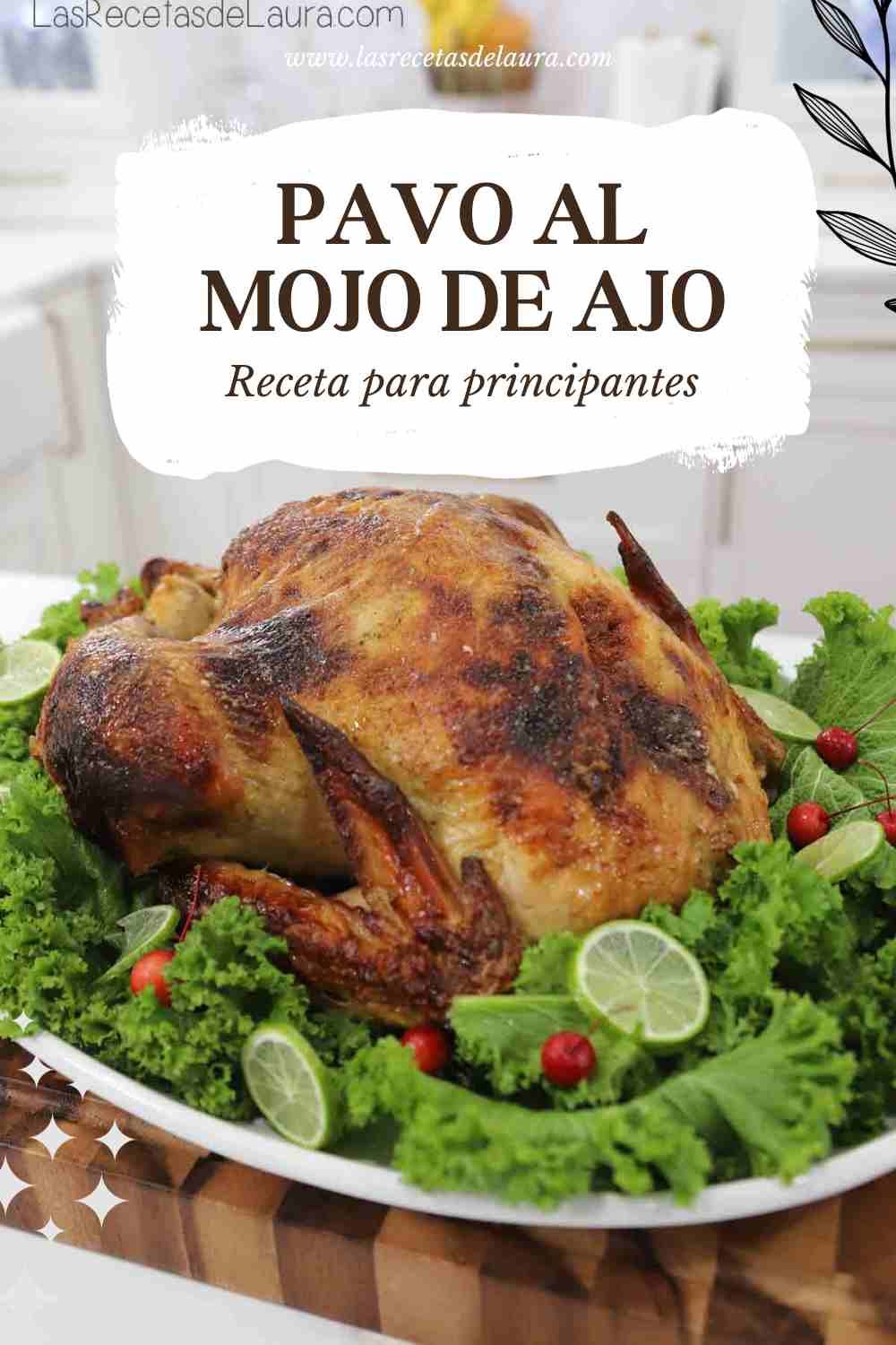 Pavo al mojo de ajo