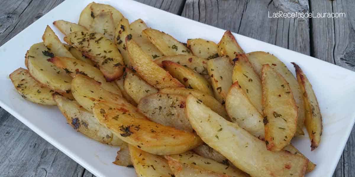 Receta de papas doradas al horno