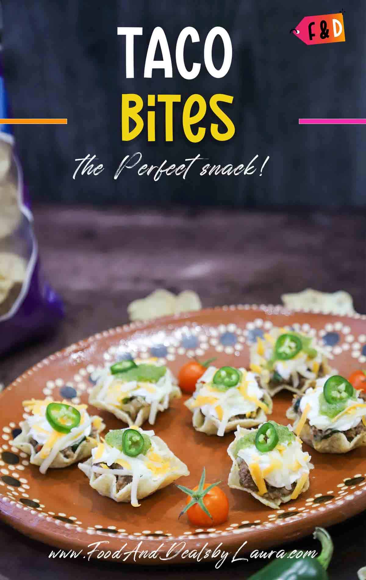 Taco bites, botanas mexicanas