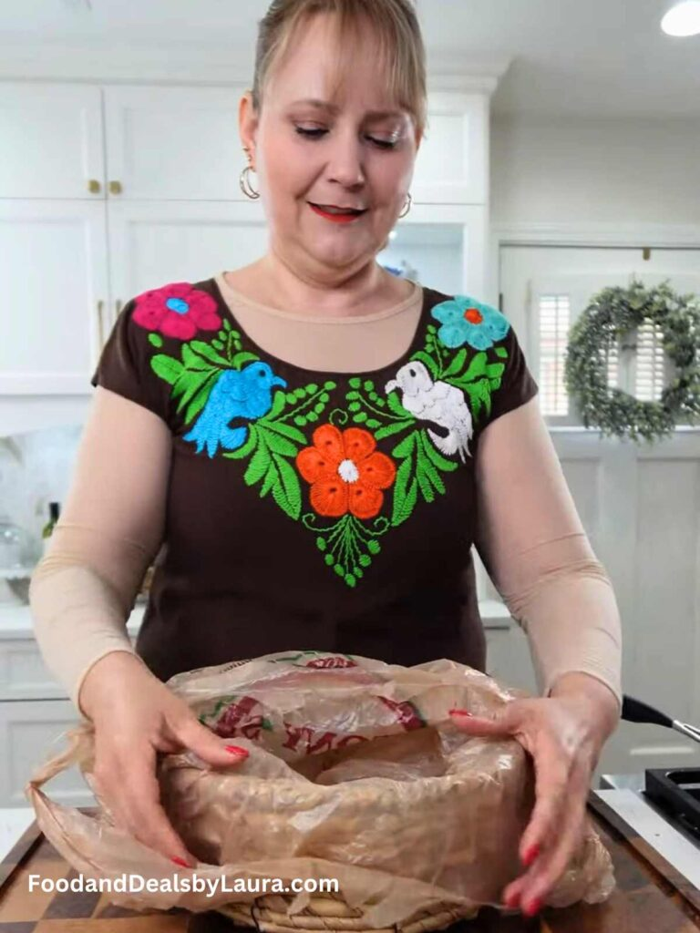 como preparar una canasta para tacos