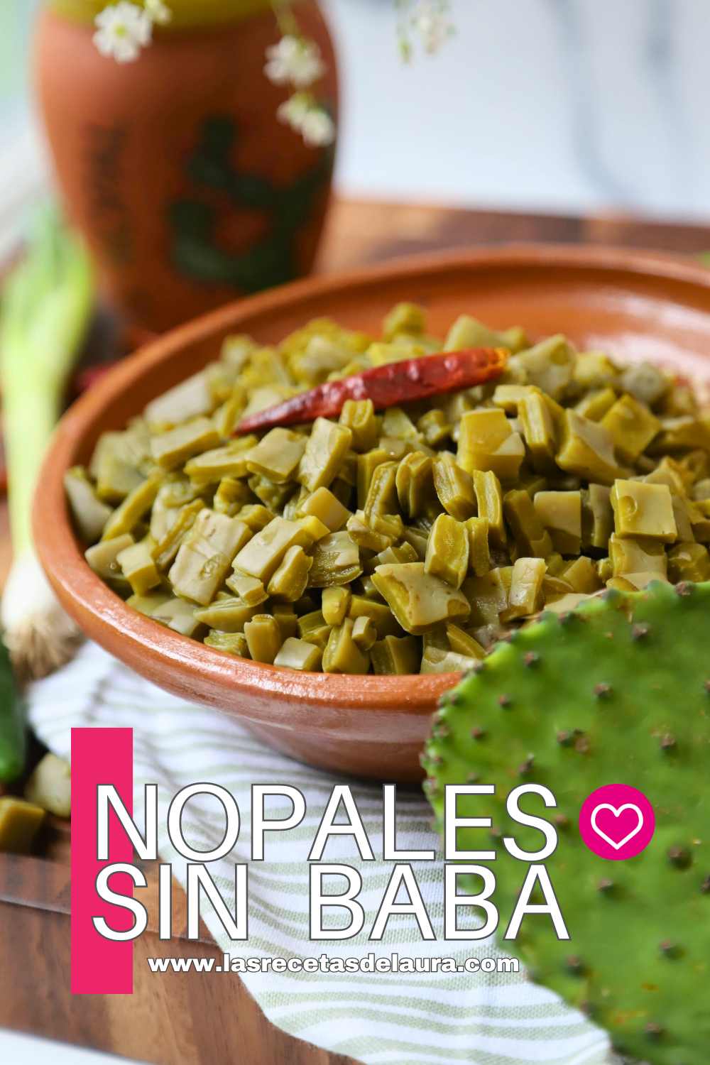 como cocinar nopales para que no tengan baba instrucciones