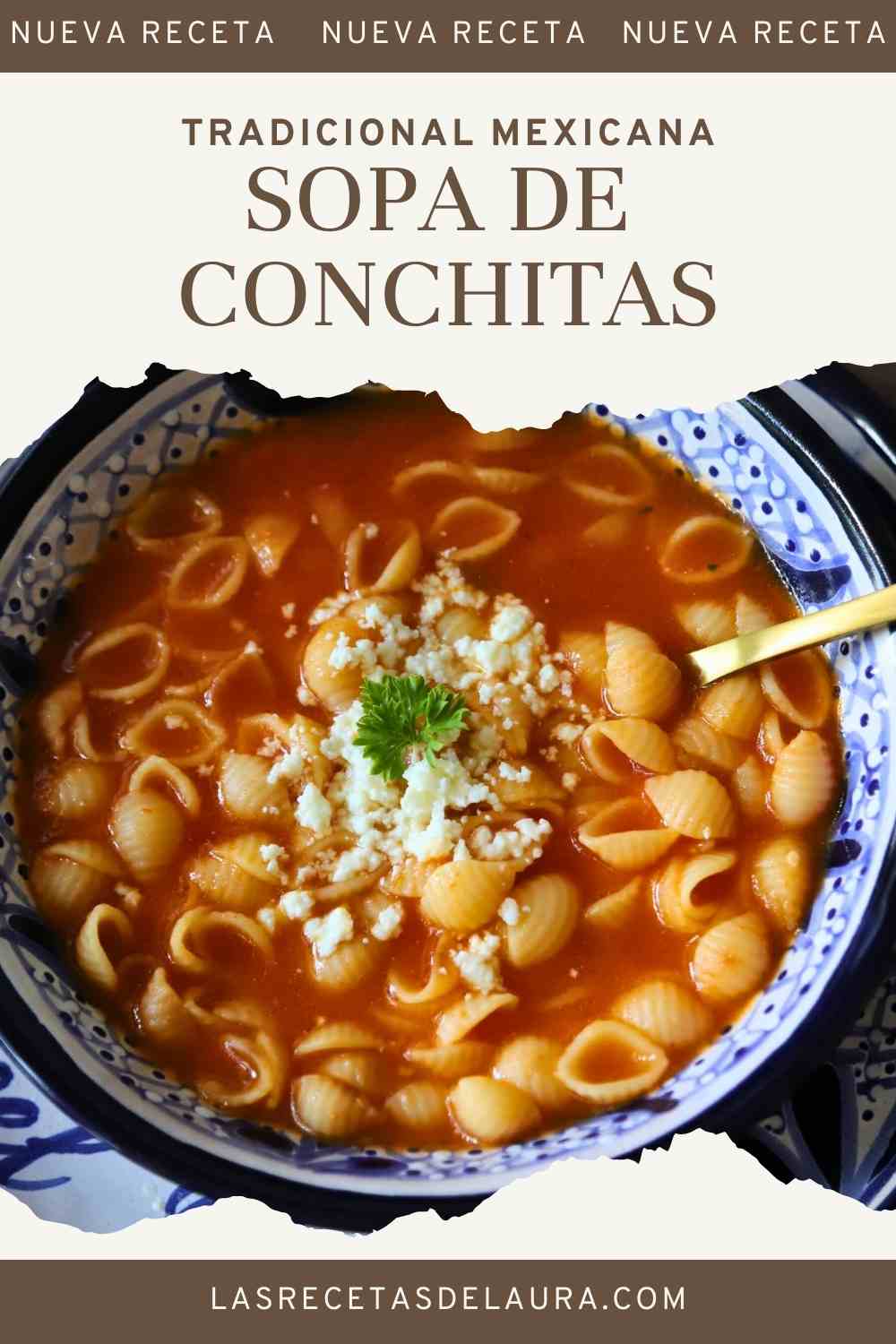 Sopa de conchitas receta