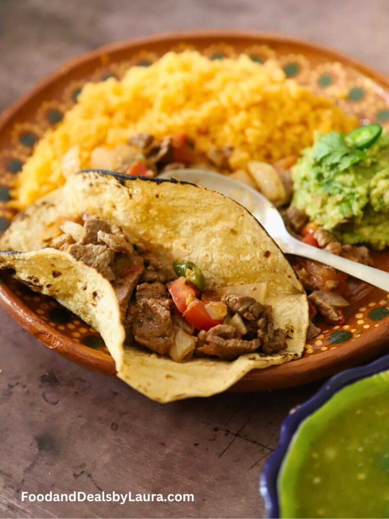 tacos de bistec a la mexicana