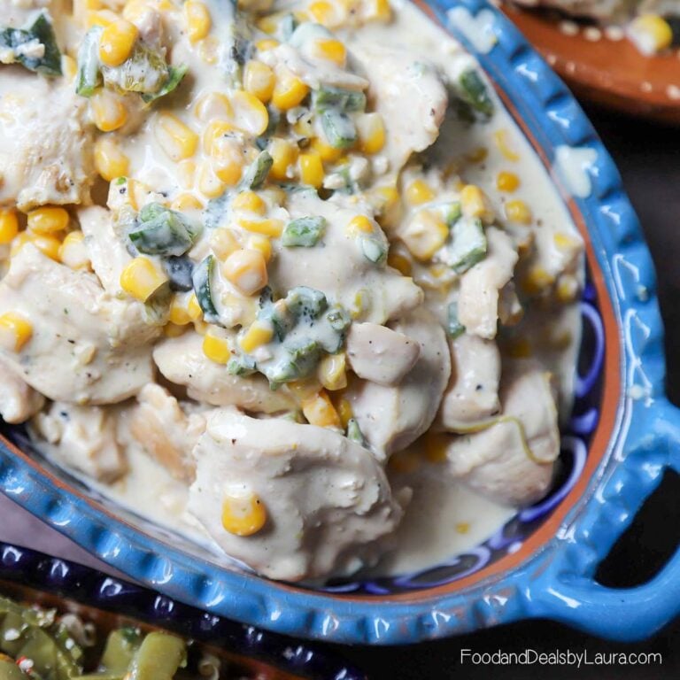 receta de pollo con crema y rajas