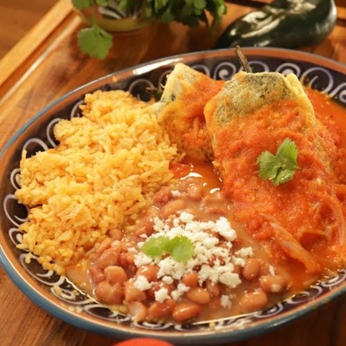 chiles rellenos sin freir