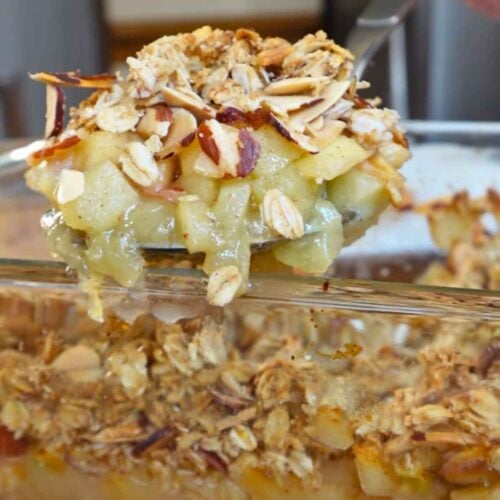 crumble de manzana
